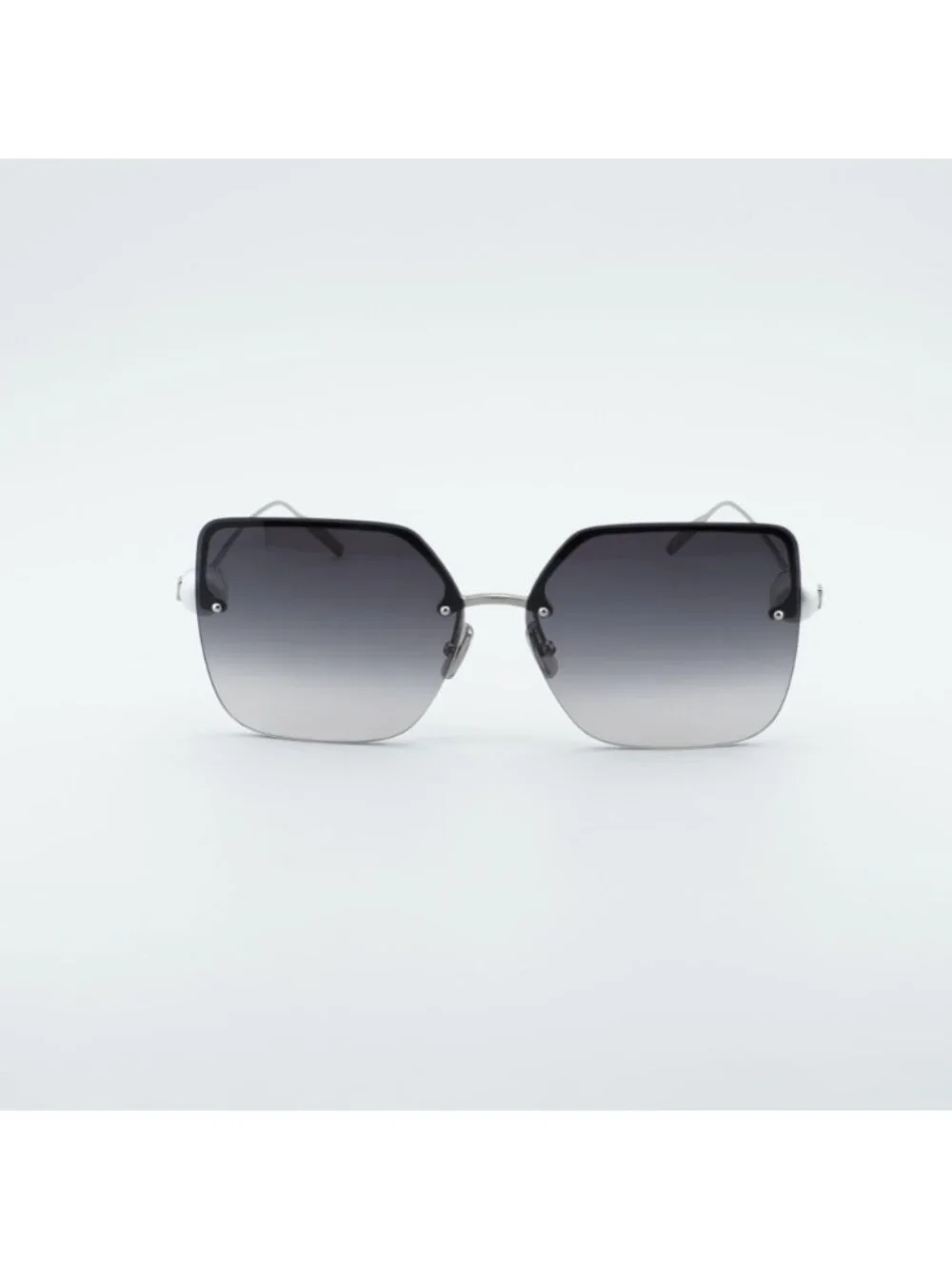 Givenchy GV40110U 16B Sunglasses Silver Butterfly Frame, Grey Lenses